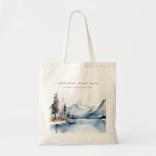Bergsee Winterschnee Landschaft Hochzeit Tragetasche