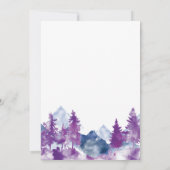 Bergsee-Zauber Elegante Rustikale Save The Date (Rückseite)