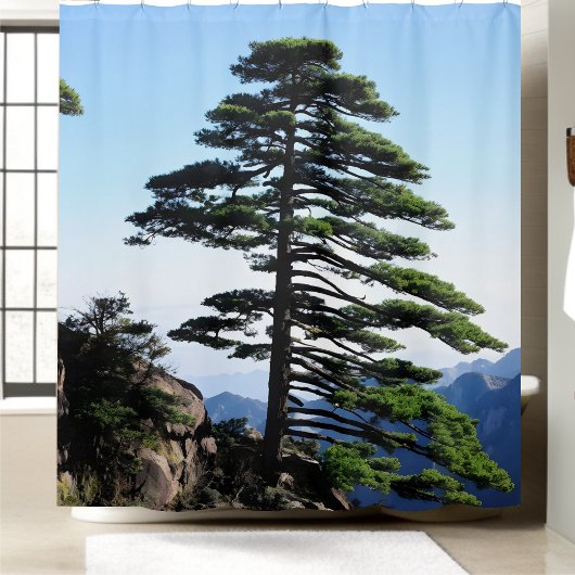 Bergsee-Zauber im Val Piora Duschvorhang