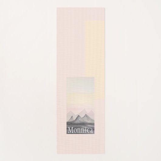 Bergsee-Zauber im Val Piora Mit Monogramm Yogamatte (Vorderseite)