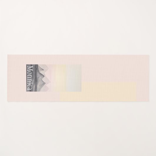 Bergsee-Zauber im Val Piora Mit Monogramm Yogamatte (Vorderseite (Horizontal))