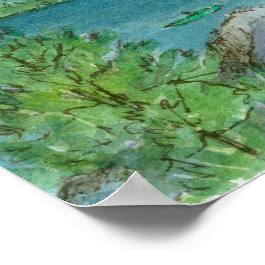 Bergsee-Zauber im Val Piora Poster (Ecke)