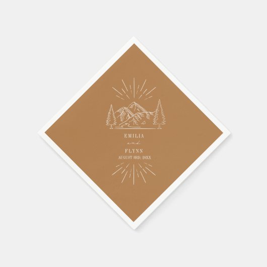 Bergsee-Zauber Serviette (Ecke)