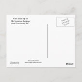 Bergseymour-Aussicht Postkarte (Rückseite)