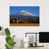 BERGSHASTA MIT PFERD UND REITER POSTER (Heimbüro)