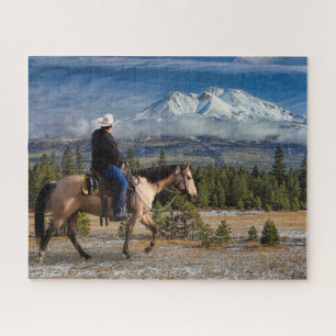 BERGSHASTA MIT PFERD UND REITER PUZZLE