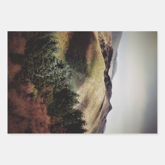 BERGSICHT AUF WALEN GESCHENKPAPIER SET (Vorderseite 3)