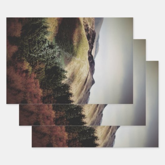 BERGSICHT AUF WALEN GESCHENKPAPIER SET (Set)