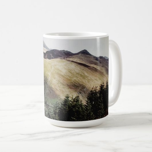 BERGSICHT AUF WALEN KAFFEETASSE (VorderseiteRechts)
