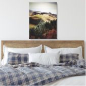 BERGSICHT AUF WALEN LEINWANDDRUCK (Insitu (Schlafzimmer))