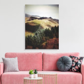 BERGSICHT AUF WALEN LEINWANDDRUCK (Insitu (Wohnzimmer))