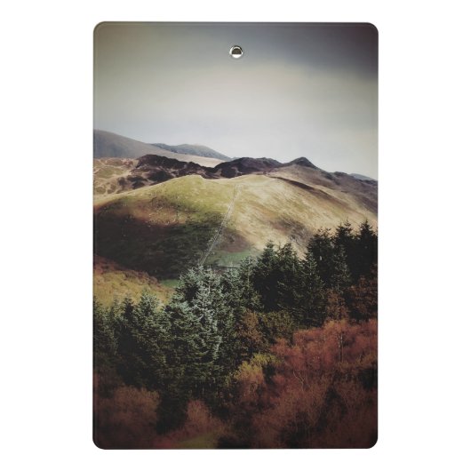 BERGSICHT AUF WALEN MINI KLEMMBRETT (Rückseite)