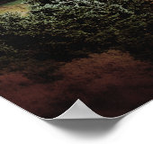 BERGSICHT AUF WALEN POSTER (Ecke)
