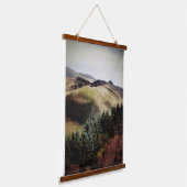 BERGSICHT AUF WALEN WANDTEPPICH MIT HOLZRAHMEN (Gewinkelt)