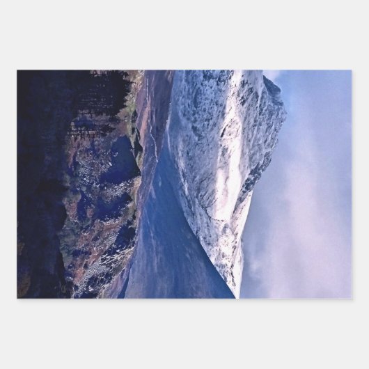 BERGSICHT GESCHENKPAPIER SET (Vorderseite)