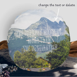 Bergsicht Kopfkissen Rundes Kissen