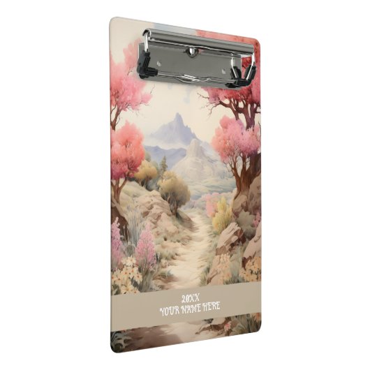 Bergsicht Mini Klemmbrett (Schrägansicht)