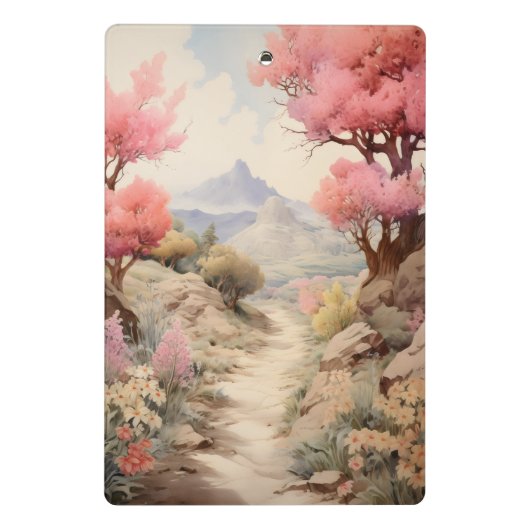 Bergsicht Mini Klemmbrett (Rückseite)