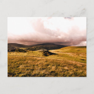 BERGSICHT, WALES POSTKARTE