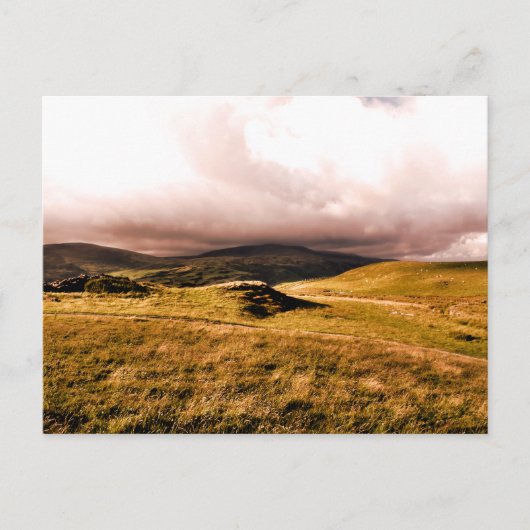 BERGSICHT, WALES POSTKARTE (Vorderseite)