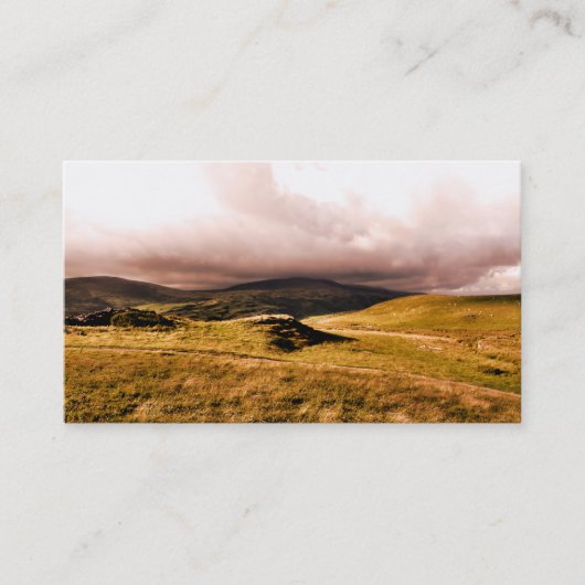 BERGSICHT, WALES VISITENKARTE (Vorderseite)