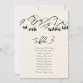 Bergsitzkarte Pine Tree Außenbereich Einladung (Vorderseite)