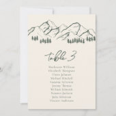 Bergsitzkarte Pine Tree Außenbereich Einladung (Vorderseite)