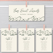 Bergsitzkarte Pine Tree Außenbereich Einladung