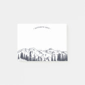 Bergsketch Personalisiert Post-it Klebezettel (Vorderseite)