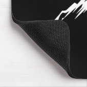 Bergskifahren Bergsteigen Mountainbiker Mousepad (Ecke)