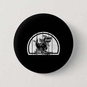 Bergskifahren Dinosaurier Skifahrer Dino Ski Skifa Button