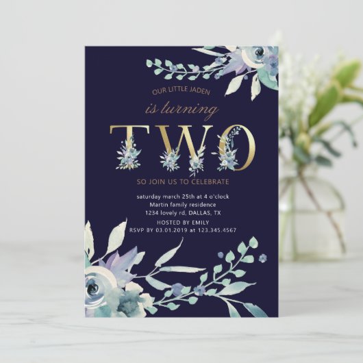 Bergsommer Blumengold 2. Geburtstag (Stehend Vorderseite)