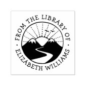 Bergsonnenaufgang aus der Bibliothek des Buches hi Permastempel (Design)