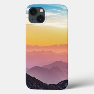 Bergsonnenaufgang Friedlich Farbige Inspirierend Case-Mate iPhone Hülle