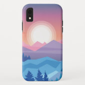 Bergsonnenuntergang Abstrakt Case-Mate iPhone Hülle (Rückseite)