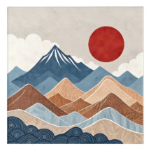 Bergsonnenuntergangs-Schönheit