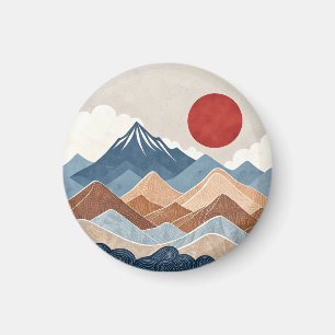 Bergsonnenuntergangs-Schönheit Magnet