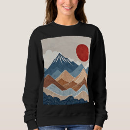 Bergsonnenuntergangs-Schönheit Sweatshirt