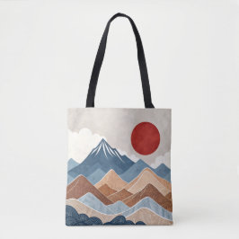 Bergsonnenuntergangs-Schönheit Tasche