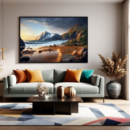 Bergsonneuntergang Poster