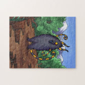 Bergspitzen-Monster - Feeping Geschöpfpuzzlespiel Puzzle (Horizontal)