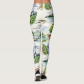 Bergspitzen Nahtloses Muster Leggings (Rückseite)