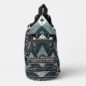 Bergspitzen Tribal Geometric Crossbody Bag (Vorderseite)