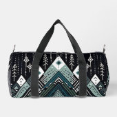 Bergspitzen Tribal Geometric Duffle Bag (Rückseite)
