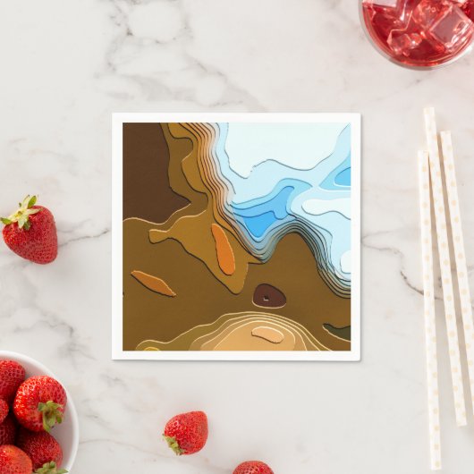 BERGSPUREN SERVIETTE (Beispiel)