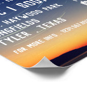 Bergstars, Planetarium-Eventwerbung Poster (Ecke)