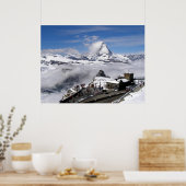 Bergstation Matterhorn und Gornergraf Poster (Küche)