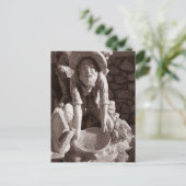 Bergstatue, Ely, Autobahn 50 Postkarte (Stehend Vorderseite)