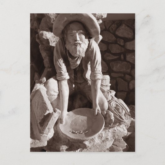 Bergstatue, Ely, Autobahn 50 Postkarte (Vorderseite)