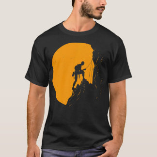 Bergsteig Felsbrocken Klettersteig T-Shirt
